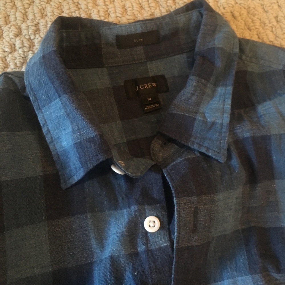 J.Crew slim fit button up collared shirt